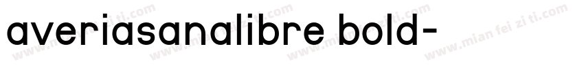 averiasanalibre bold字体转换